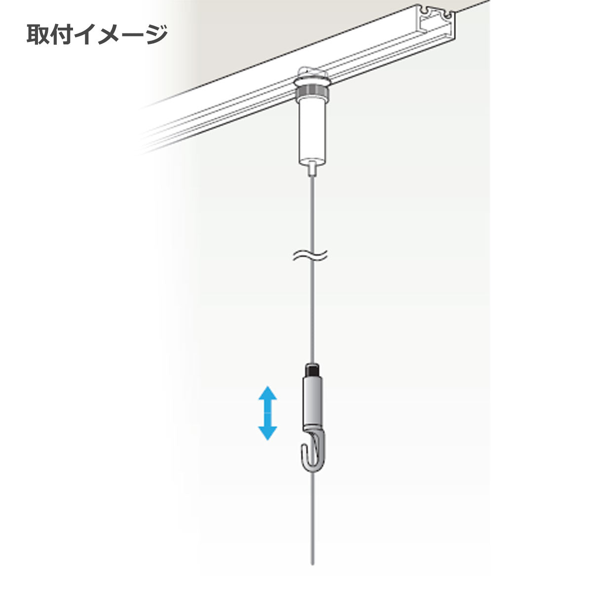 ピクチャーレール 中軽量用/中量用 ロックフック 1個単位販売 個人宅発送不可 PR-D4