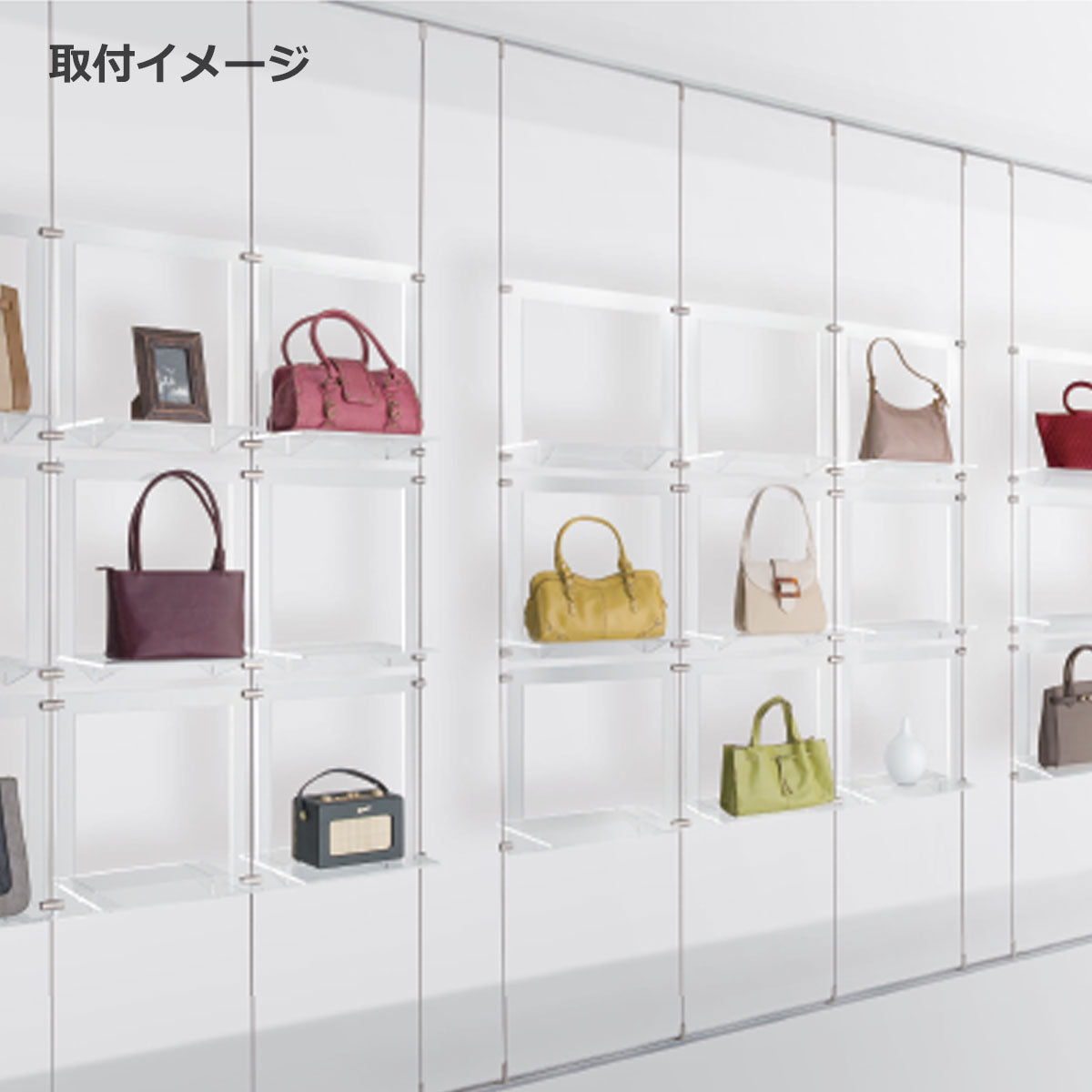 ピクチャーレール 中量用 床テンションロック 1個単位販売 個人宅発送不可 PR-F13