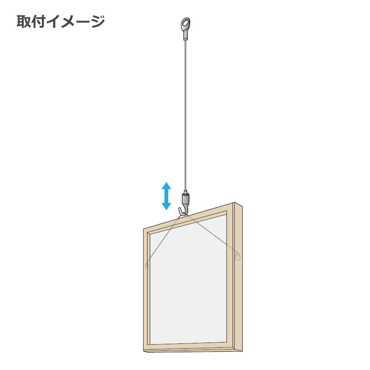 ピクチャーハンガーセット ピンガード付き 耐荷重～8kg/~10kg 1本単位販売 個人宅発送不可 PR-MB