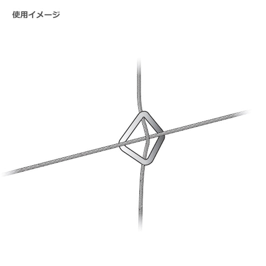 十字クリップ 線材 WA-CK7 1袋10個単位販売 L-ANGLEタイプ グリーンワイヤーシステム