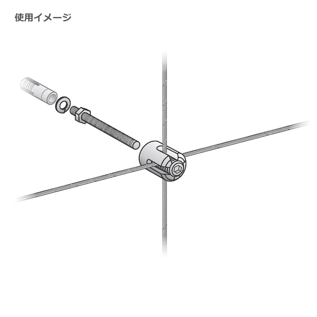 WA-CK1用ねじセット WA-CKE 1個単位販売 グリーンワイヤーシステム