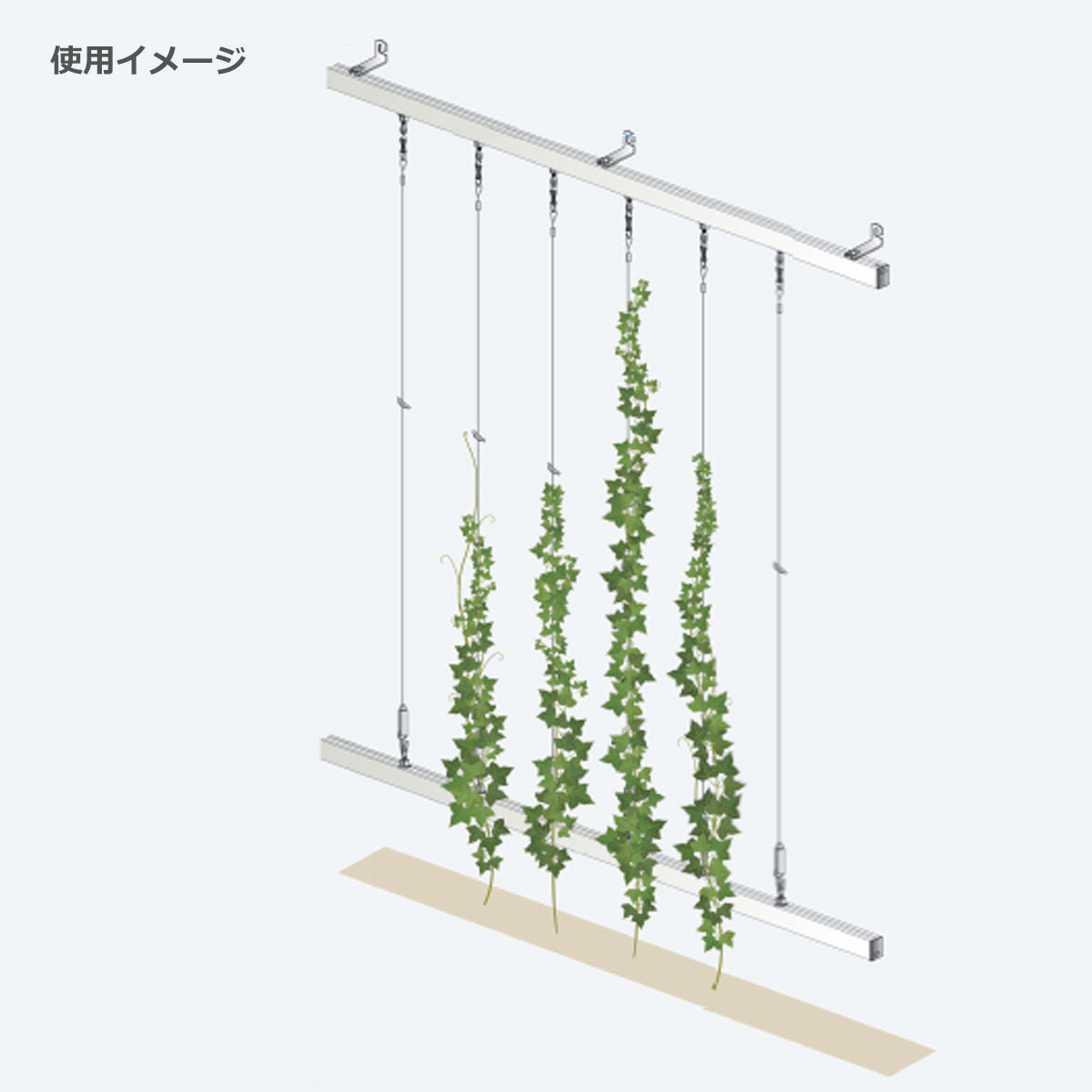 ロックフック S/L WA-GF 1個単位販売 H-RAILタイプ グリーンワイヤーシステム