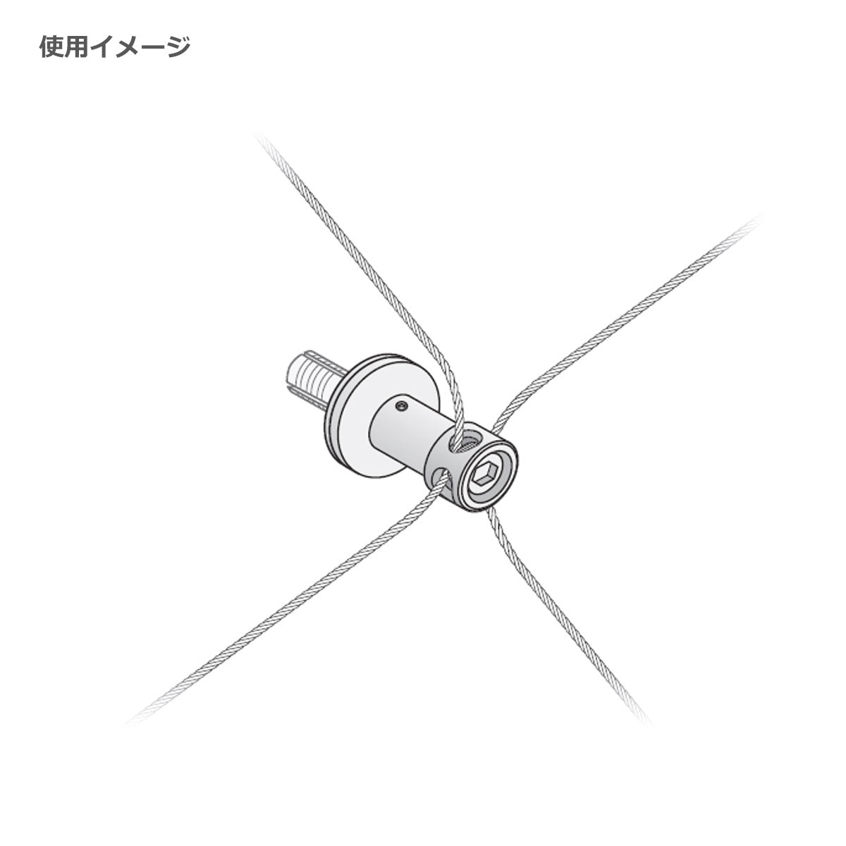 十字穴クリップホルダーL WA-PA36L 1個単位販売 グリーンワイヤーシステム