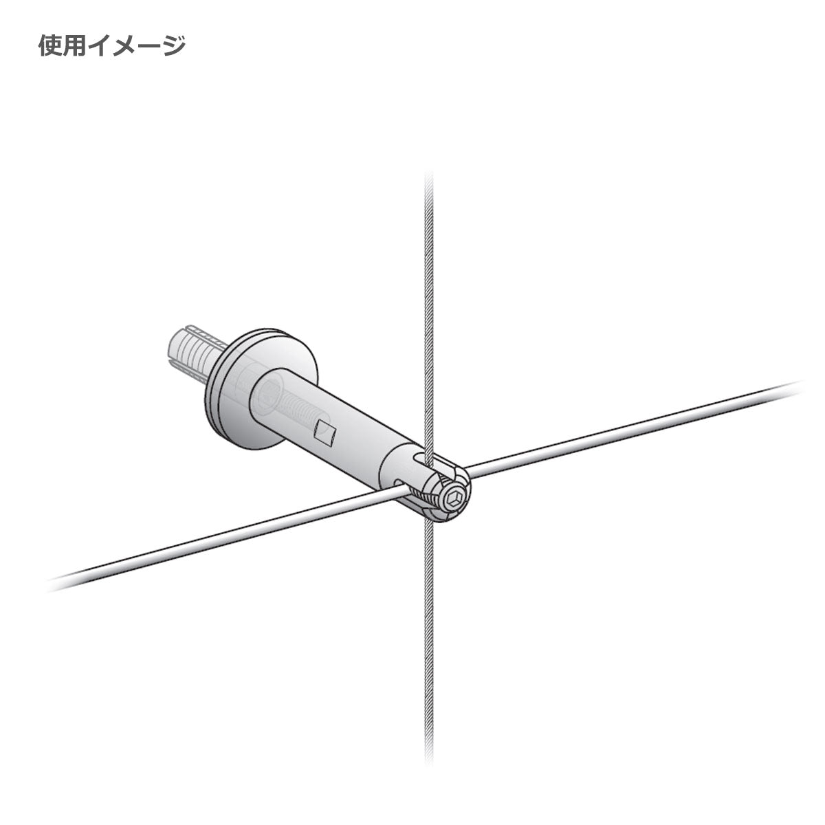 ステンレスロッド WA-RD 1本単位販売 L-ANGLEタイプ グリーンワイヤーシステム