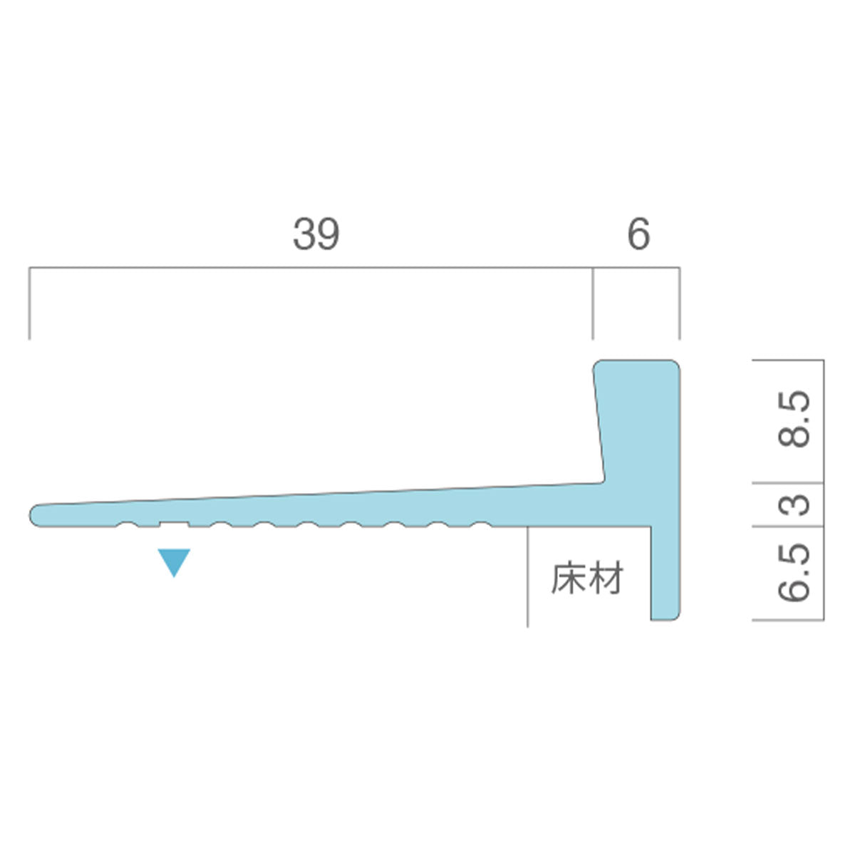 現場入不可 室内階段用 段鼻保護見切り 真鍮 スクエアタイプ タイルカーペット用 45×18mm Previo B703 AFOLA メーカー直送 納期15～20営業日後発送