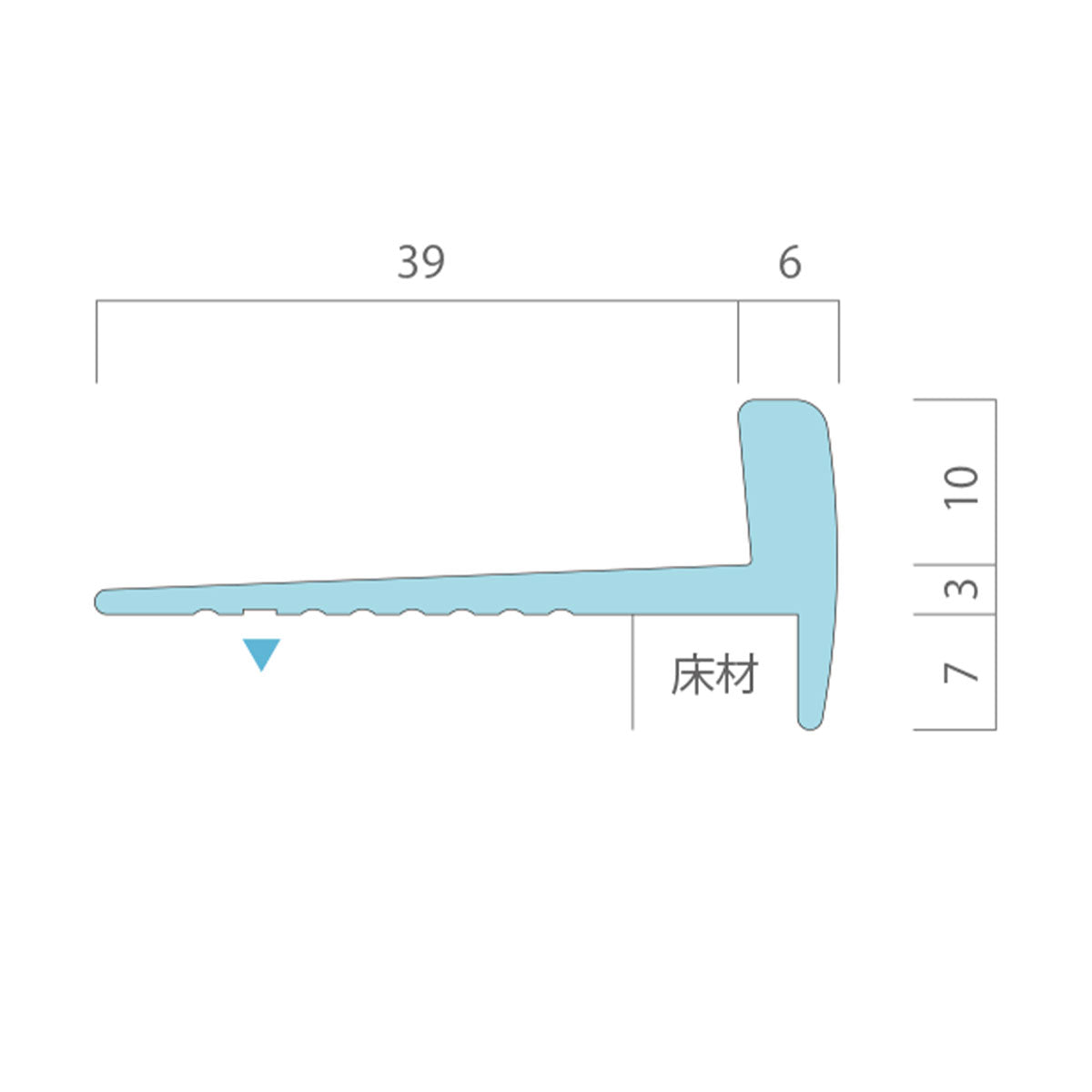 現場入不可 室内階段用 段鼻保護見切り 真鍮 ラウンドタイプ タイルカーペット用 45×20mm Previo B807 AFOLA メーカー直送 納期15～20営業日後発送