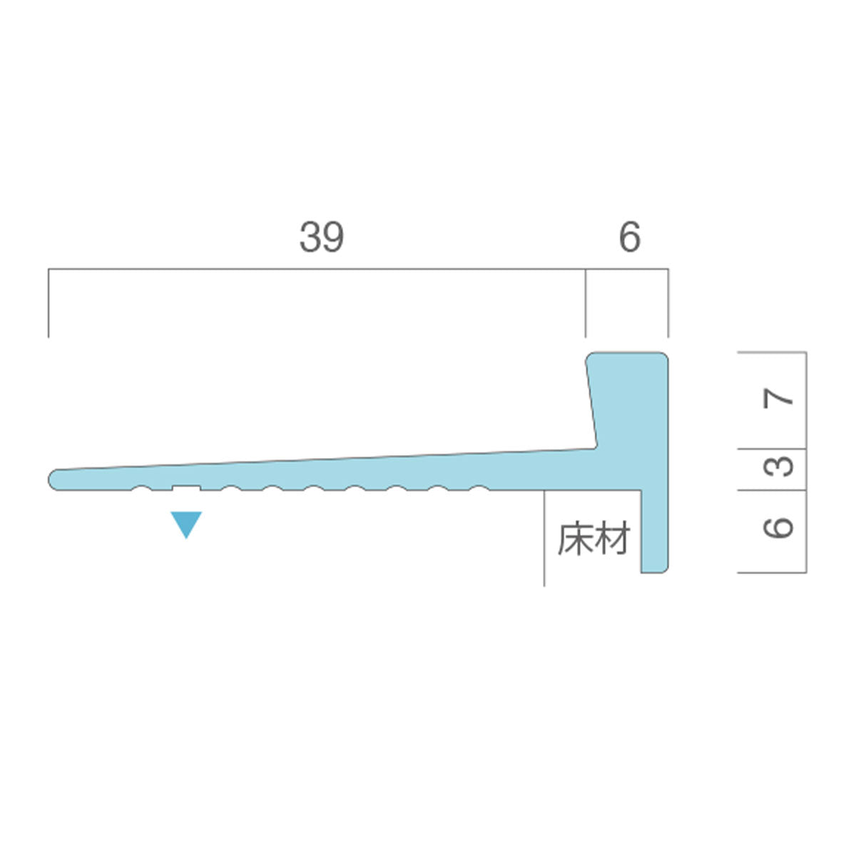 現場入不可 室内階段用 段鼻保護見切り 真鍮 スクエアタイプ タイルカーペット用 45×16mm Previo B702 AFOLA メーカー直送 納期15～20営業日後発送
