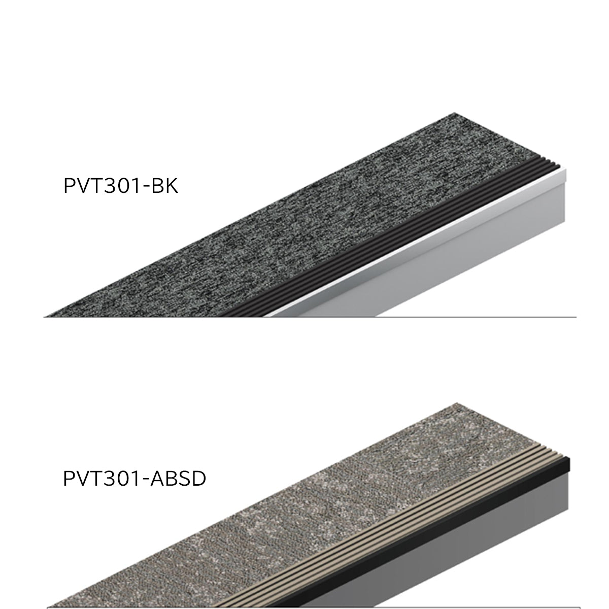 現場入不可 室内鉄骨モルタル階段用 ノンスリップ タイルカーペット用 28×9mm Previo T301 AFOLA メーカー直送 納期4～5営業日後発送(メーカー欠品の場合3カ月)