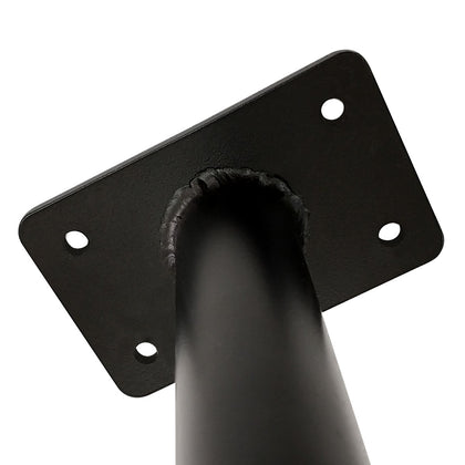 天吊りハンガーパイプ スクエア U字型 マットブラック 幅1600mm 高さ